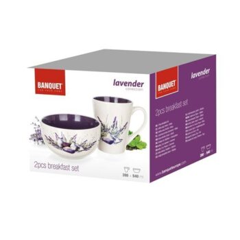 Banquet Lavender 2-dielna raňajková sada