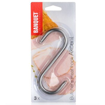 Banquet Nerezový háčik do udírny AKCENT 11 x 8,5cm, 3 ks, S