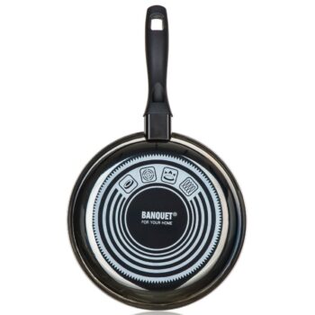Banquet Panvica smaltovaná METALLIC Black 24 cm, s nepriľnavým povrchom, 24 cm