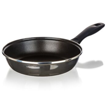 Banquet Panvica smaltovaná METALLIC Black 24 cm, s nepriľnavým povrchom, 24 cm