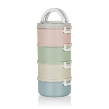 Banquet Plastový obedár Avanza, 2,8 l, 4 diely, multicolor
