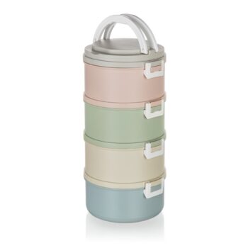 Banquet Plastový obedár Avanza, 2,8 l, 4 diely, multicolor