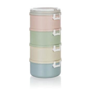Banquet Plastový obedár Avanza, 2,8 l, 4 diely, multicolor