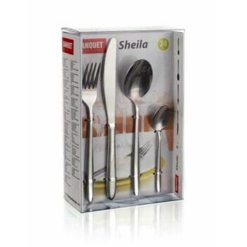 Banquet Sada nehrdzavejúcich príborov SHEILA, 24 ks