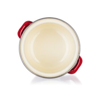 Banquet Smaltovaný hrniec s pokrievkou Milton red, 12 cm, 0,78 l, 12 cm