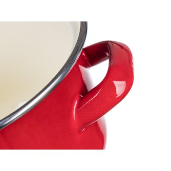Banquet Smaltovaný hrniec s pokrievkou Milton red, 12 cm, 0,78 l, 12 cm