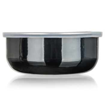 Banquet Súprava smaltovaných misiek METALLIC Black, 8 ks