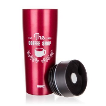 Banquet Termohrnček COFFEE 350 ml, 

vínová - Image 2