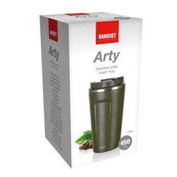 Banquet Termohrnček cestovný ARTY 450 ml, zelená