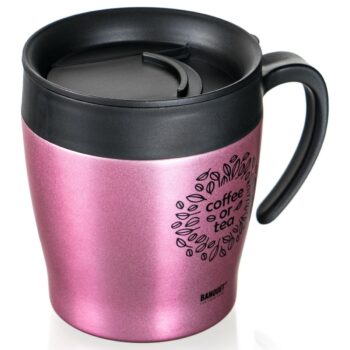 Banquet Termohrnček cestovný TAZZA 330 ml, ružová