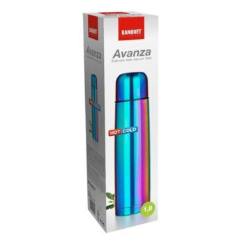 Banquet Termoska nehrdzavejúca AVANZA 1,0 l, dúhová matná, 1 l