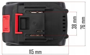 Batéria 2 Ah pre produkty RED TECHNIC - RTPKA0104, RTAPW0053, RTMPA0064