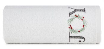 Bavlnený vianočný uterák biely JOY Šírka: 70 cm | Dĺžka: 140 cm