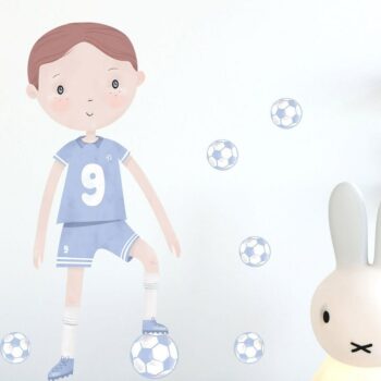 Bayo Samolepka na stenu Futbalista, modrá