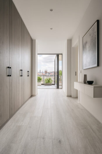 Beauflor, PVC podlaha - lino Blacktex Texas Oak 106l, na mieru, šíře 3m,4m, šedá, filc, chodba / predsieň
