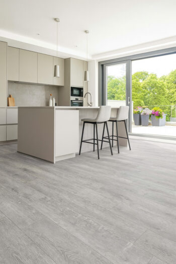 Beauflor, PVC podlaha - lino Blacktex Texas Oak 106l, na mieru, šíře 3m,4m, šedá, filc, chodba / predsieň