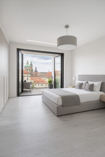 Beauflor, PVC podlaha - lino Blacktex White Oak 979L, na mieru, šíře 3m,4m, šedá, filc, chodba / predsieň