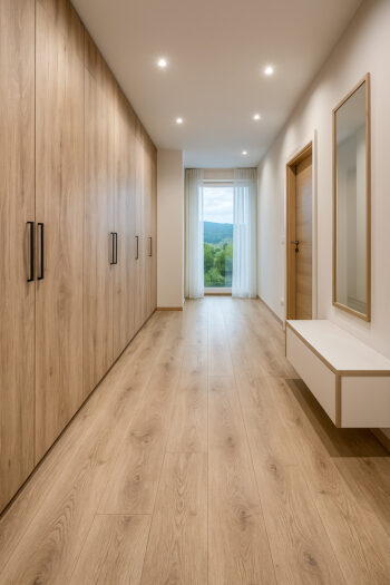 Beauflor, PVC podlaha - lino Texalino Supreme 697 D Texas Oak, na mieru, šíře 5m, hnedá, filc, chodba / predsieň