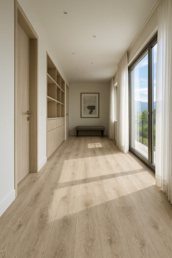 Beauflor, PVC podlaha - lino Texalino Supreme 697 D Texas Oak, na mieru, šíře 5m, hnedá, filc, chodba / predsieň