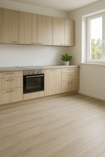 Beauflor, PVC podlaha - lino Texalino Supreme 991 L Pristine Oak - dub, na mieru, šíře 2m,3m,4m,5m, biela, filc, chodba / predsieň
