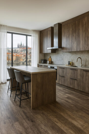 Beauflor, PVC podlaha - lino Texalino Supreme 997 D Valley Oak - dub, na mieru, šíře 2m,3m,4m,5m, hnedá, filc, chodba / predsieň