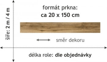 Beaulieu International Group, PVC podlaha - lino Domo 2152, na mieru, šíře 2m,4m, hnedá, bez podkladu, kuchyňa