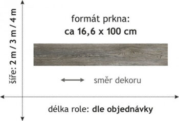 Beaulieu International Group, PVC podlaha - lino Domo 2153, na mieru, šíře 2m,3m,4m, šedá, bez podkladu, kuchyňa