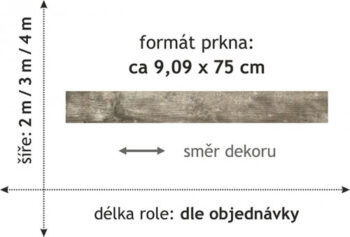 Beaulieu International Group, PVC podlaha - lino Domo 2154, na mieru, šíře 2m,4m, hnedá, bez podkladu, kuchyňa