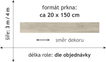 Beaulieu International Group, PVC podlaha - lino Livitex 2601, na mieru, šíře 3m, hnedá, filc, chodba / predsieň