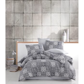 BedTex Bavlnené obliečky Ceramica sivá, 220 x 200 cm, 2 ks 70 x 90 cm