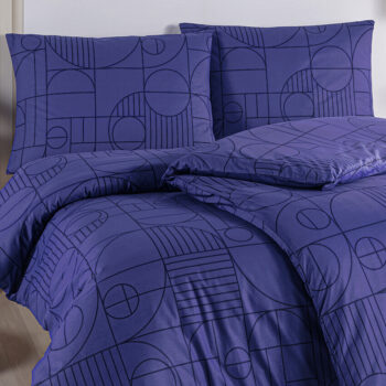 BedTex Bavlnené obliečky Geo Future Dusk, 140 x 220 cm, 70 x 90 cm, 140 x 220 cm, 70 x 90 cm