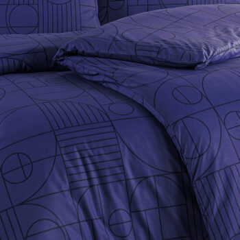 BedTex Bavlnené obliečky Geo Future Dusk, 140 x 220 cm, 70 x 90 cm, 140 x 220 cm, 70 x 90 cm