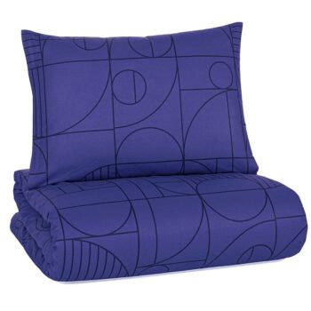 BedTex Bavlnené obliečky Geo Future Dusk, 140 x 220 cm, 70 x 90 cm, 140 x 220 cm, 70 x 90 cm