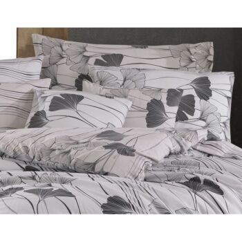 BedTex Bavlnené obliečky Ginko biela, 140 x 200 cm, 70 x 90 cm