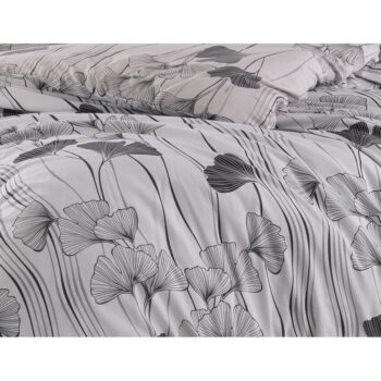 BedTex Bavlnené obliečky Ginko biela, 140 x 200 cm, 70 x 90 cm