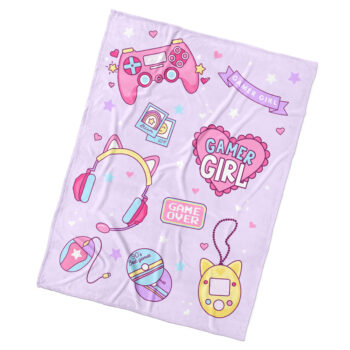 BedTex Detská deka Gamer Girl, 130 x 170 cm