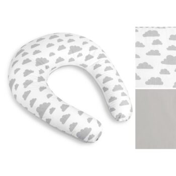 Bellatex Dojčiaci vankúš Mráčiky sivá, 180 cm