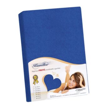 Bellatex Froté prestieradlo Kamilka tmavomodrá, 100 x 200 cm