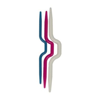 Bellatex Ihlice pomocné pletacie mix farieb, 11 cm dĺžka - prehnuté