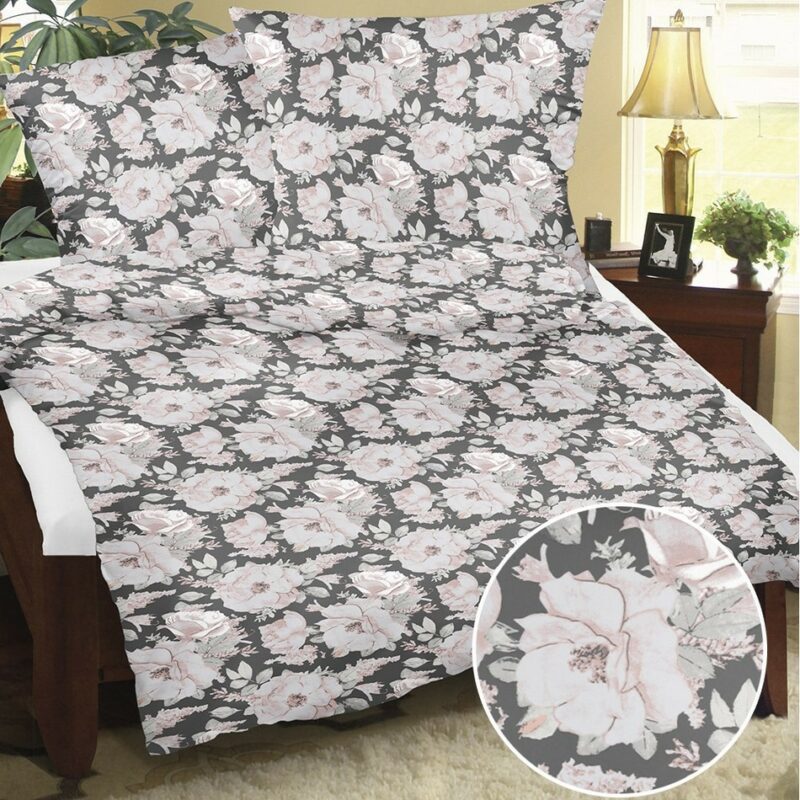 Bellatex Krepové obliečky Ruže biela, 140 x 200 cm, 70 x 90 cm Bellatex Krepové obliečky Ruže biela, 140 x 200 cm, 70 x 90 cm