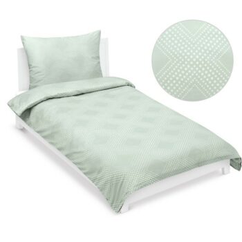 Bellatex Saténové povlečení Linie mentolová , 140x 220 cm, 70 x 90 cm, 140 x 220 cm, 70 x 90 cm