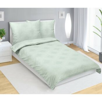 Bellatex Saténové povlečení Linie mentolová , 140x 220 cm, 70 x 90 cm, 140 x 220 cm, 70 x 90 cm