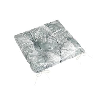 Bellatex Sedák Adéla prešívaný Páperie sivá, biela, 40 x 40 cm