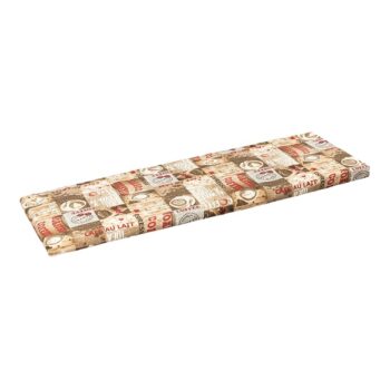 Bellatex Sedák na lavicu hladký Káva, 40 x 120 cm