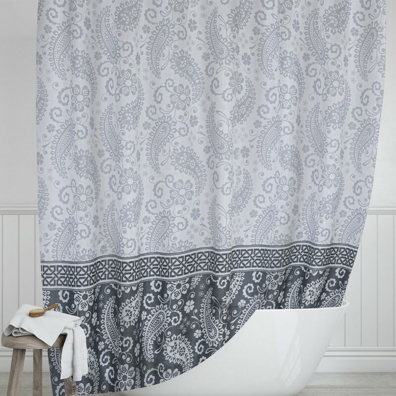 Bellatex Sprchový záves Kašmír sivá, 180 x 200 cm Bellatex Sprchový záves Kašmír sivá, 180 x 200 cm