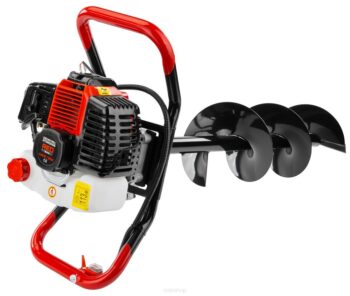 Benzínový zemný vrták + 3x vrtáky RED TECHNIC
