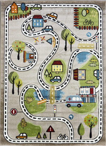 Berfin Dywany, Detský koberec Smart Kids 22919 Beige, 160x230, viacfarebná, detská izba