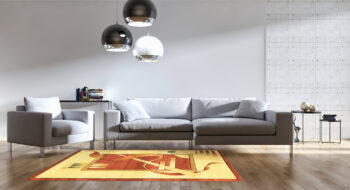 Berfin Dywany, Kusový koberec Adora 7052 V (Vizon), 280x370, oranžová, chodba / predsieň