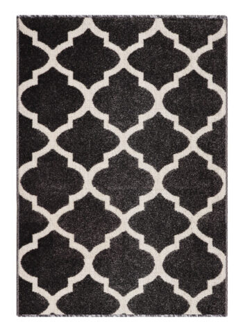 Berfin Dywany, Kusový koberec Lagos 1052 Dark Grey (Silver), 140x190, šedá, chodba / predsieň