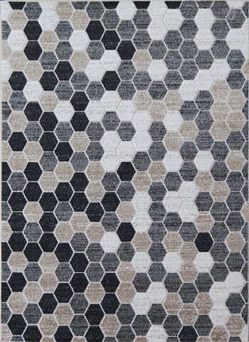 Berfin Dywany, Kusový koberec Lagos 1675 Beige, 200x290, šedá, obývacia izba